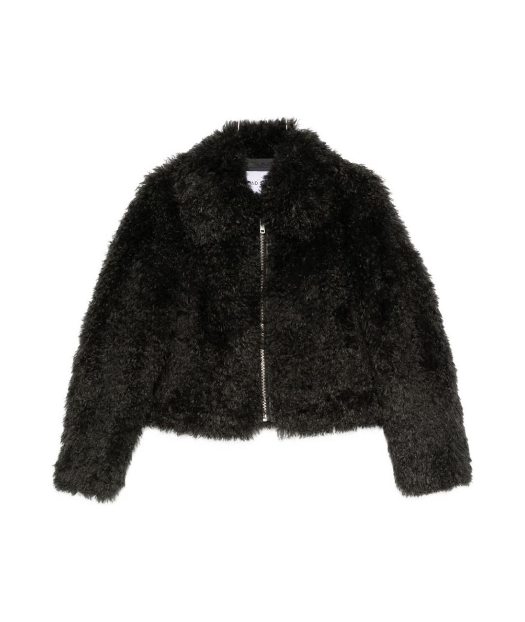 STAND STUDIO Серая полиэстеровая шуба, фото 1