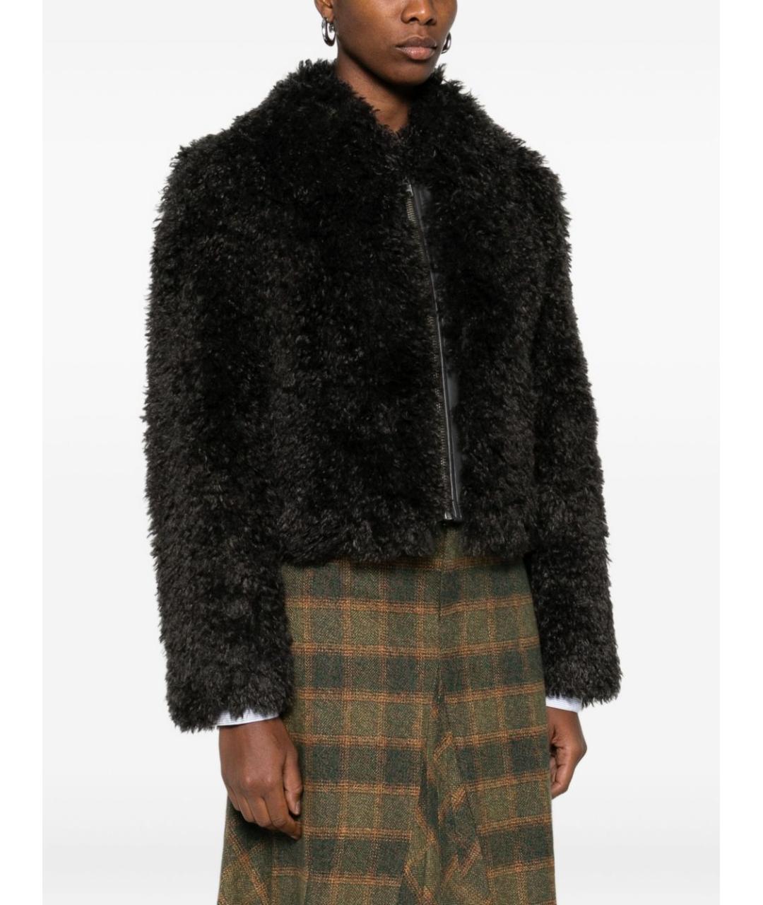 STAND STUDIO Серая полиэстеровая шуба, фото 3