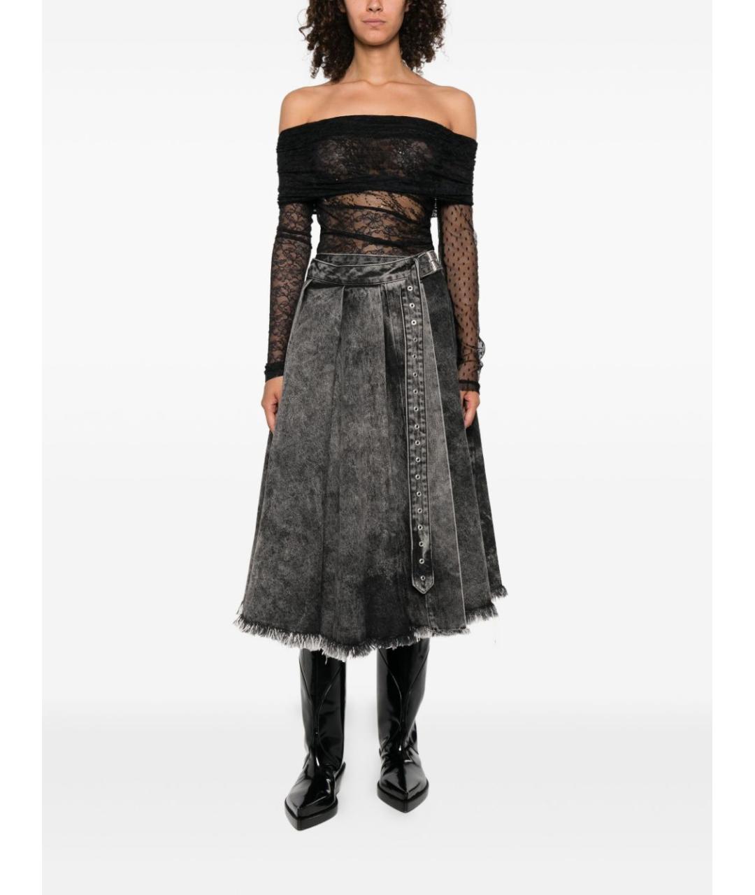 PINKO Черное полиамидовое боди, фото 2