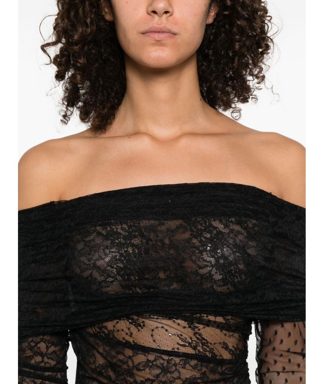 PINKO Черное полиамидовое боди, фото 5