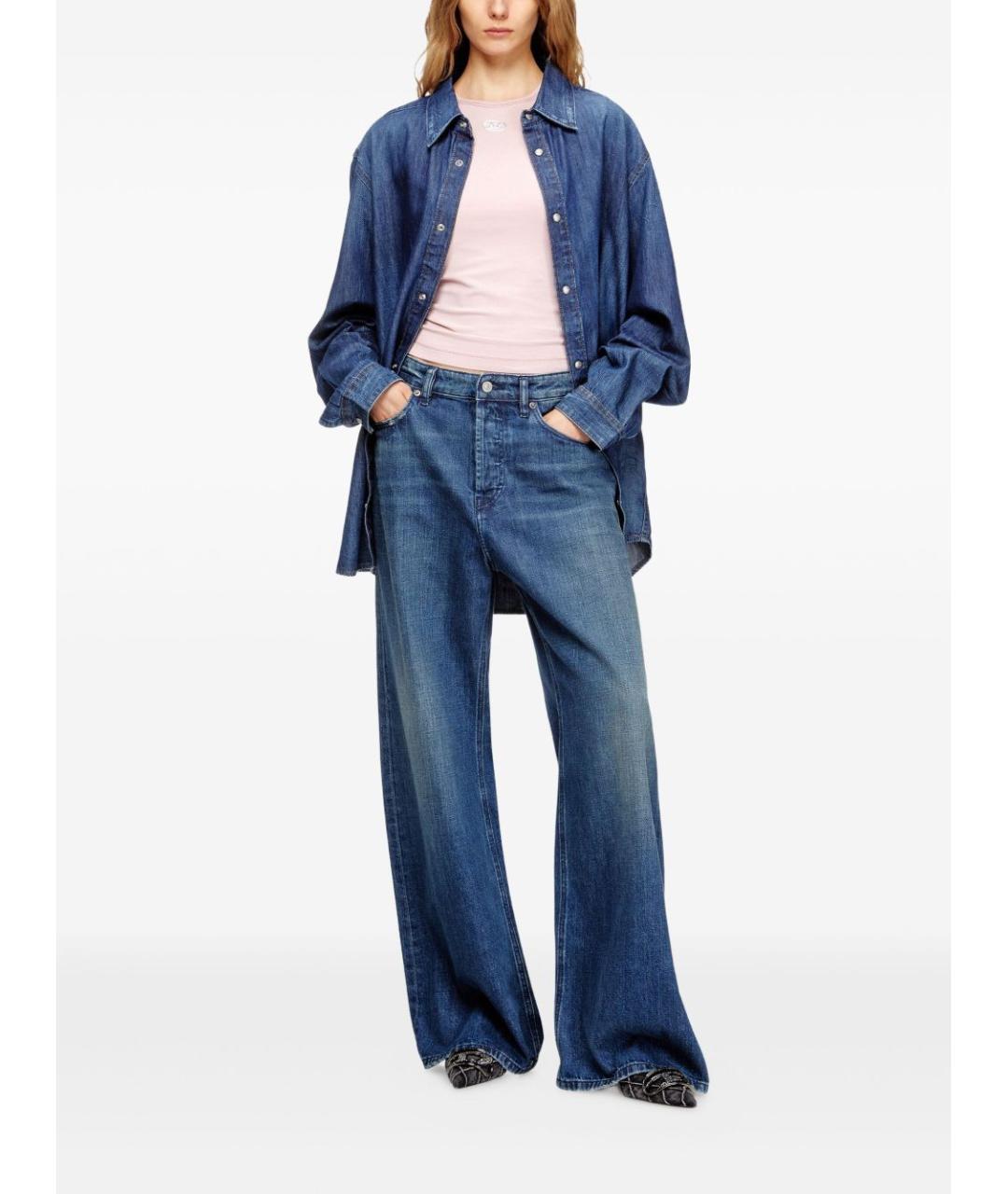 DIESEL Розовая хлопковая футболка, фото 4