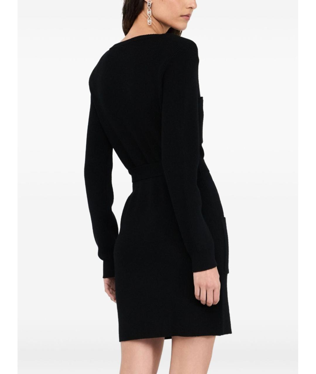 LIU JO Черное вискозное повседневное платье, фото 2