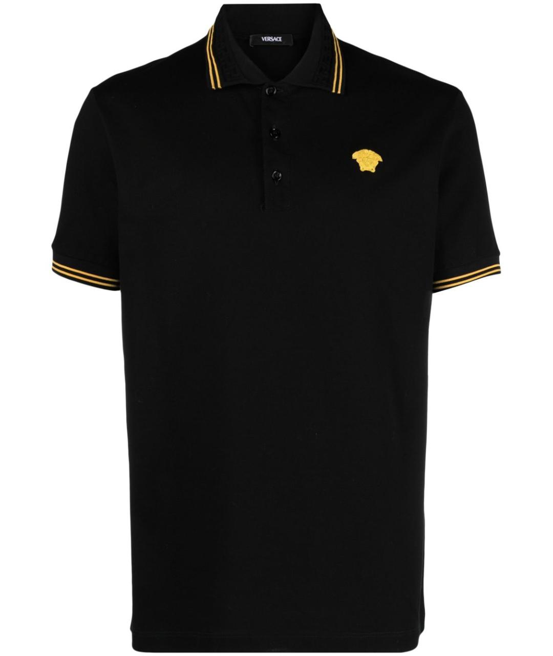 VERSACE Черная хлопковая футболка, фото 1