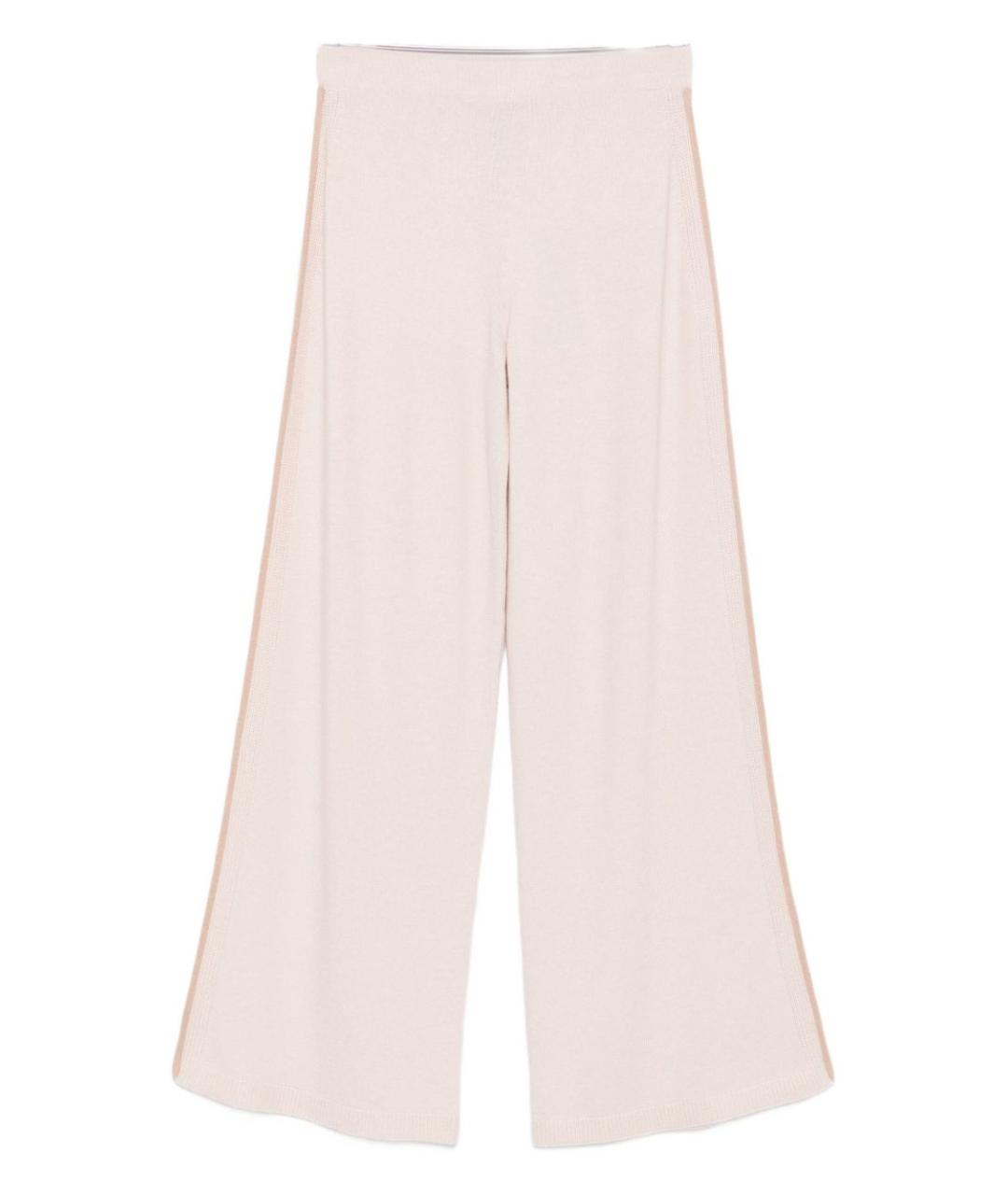 D.EXTERIOR Бежевые кашемировые прямые брюки, фото 1