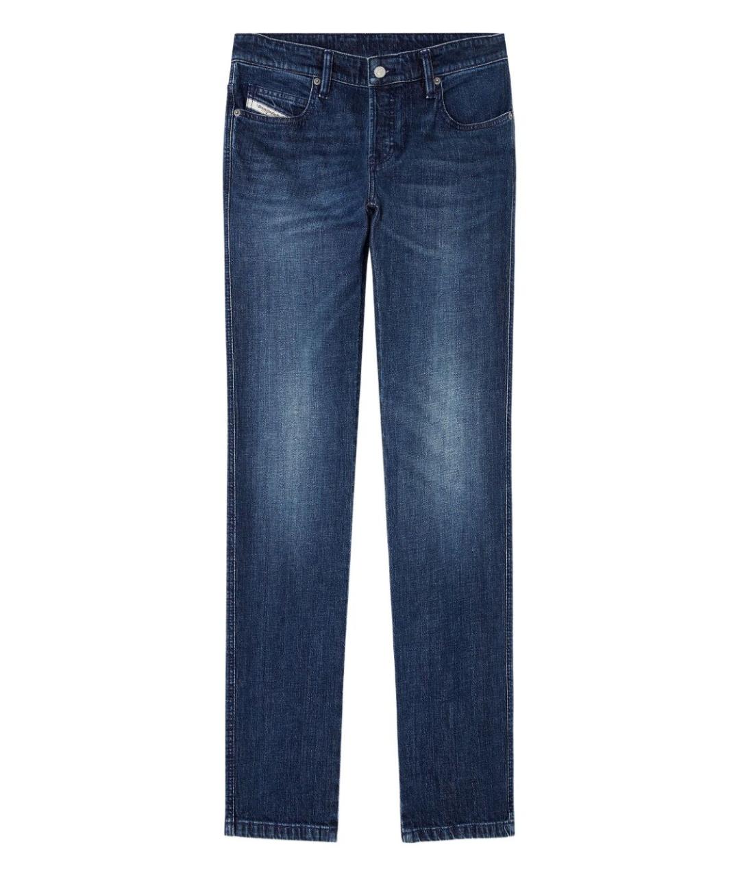 DIESEL Синие хлопковые прямые джинсы, фото 1