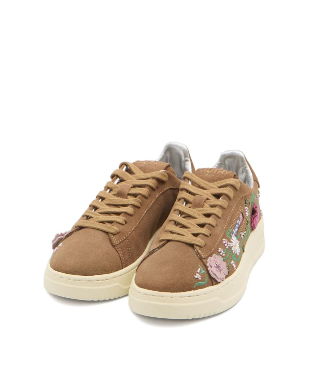 AUTRY Коричневые замшевые кроссовки, фото 2