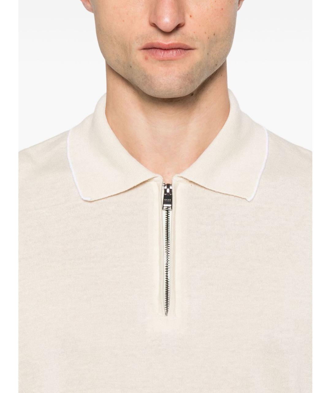 HUGO BOSS Бежевое поло с коротким рукавом, фото 2