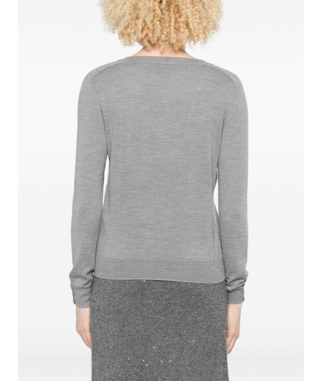 LIU JO Серый шерстяной джемпер / свитер, фото 2