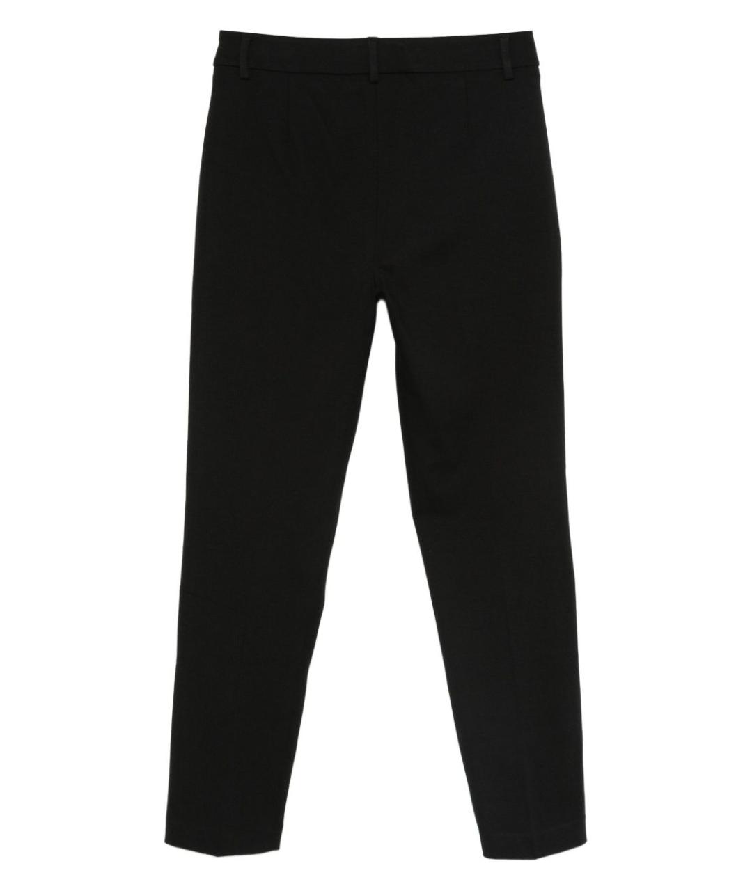 LIU JO Черные вискозные прямые брюки, фото 2