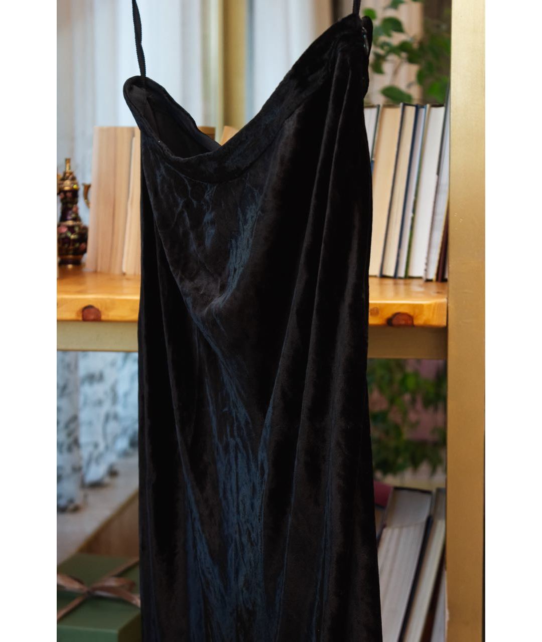 ALEXANDER WANG Черная шелковая юбка макси, фото 2