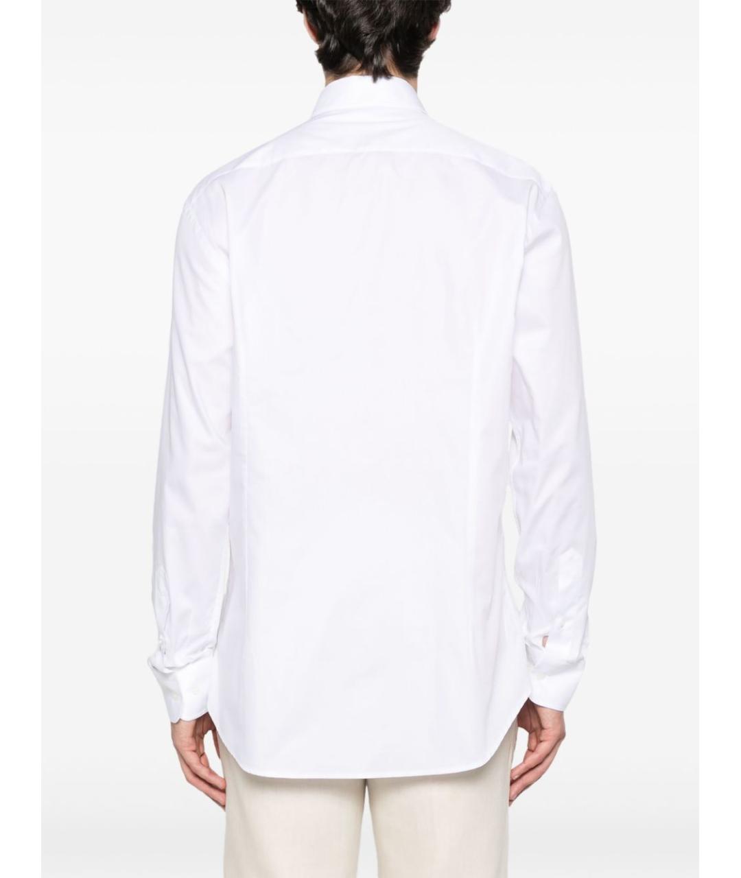 ETRO Белая хлопковая классическая рубашка, фото 5