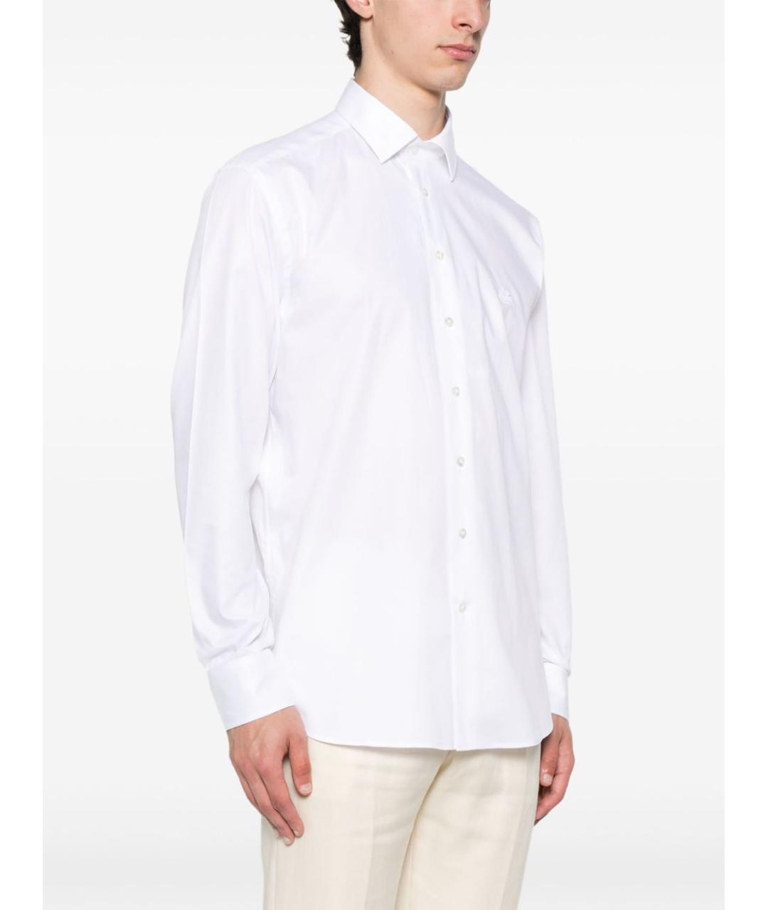 ETRO Белая хлопковая классическая рубашка, фото 2