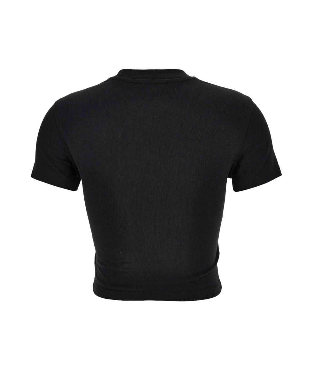 VERSACE JEANS COUTURE Черная хлопковая футболка, фото 2