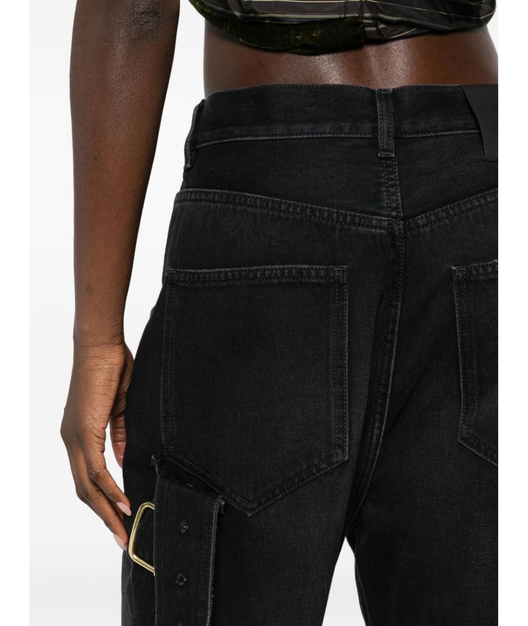DARKPARK Черные хлопковые прямые джинсы, фото 3