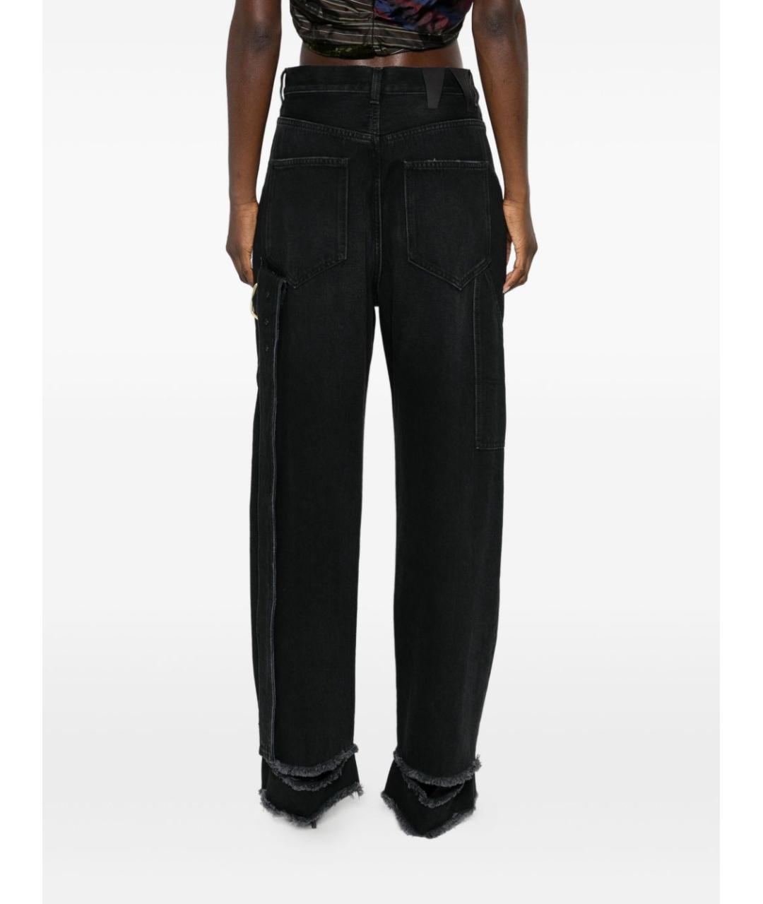 DARKPARK Черные хлопковые прямые джинсы, фото 5