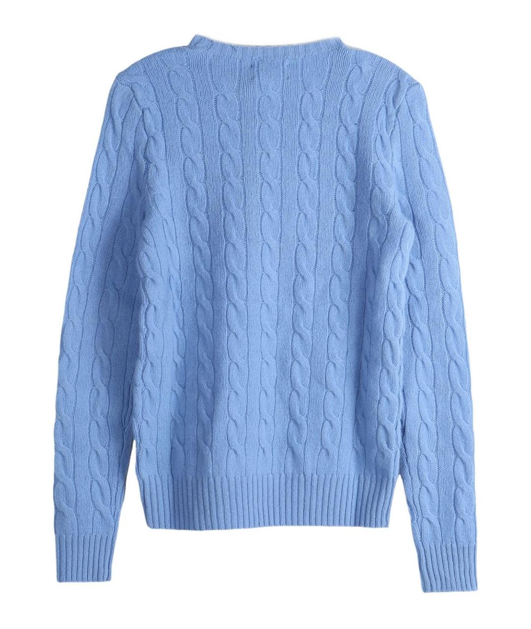 POLO RALPH LAUREN Синий шерстяной джемпер / свитер, фото 2