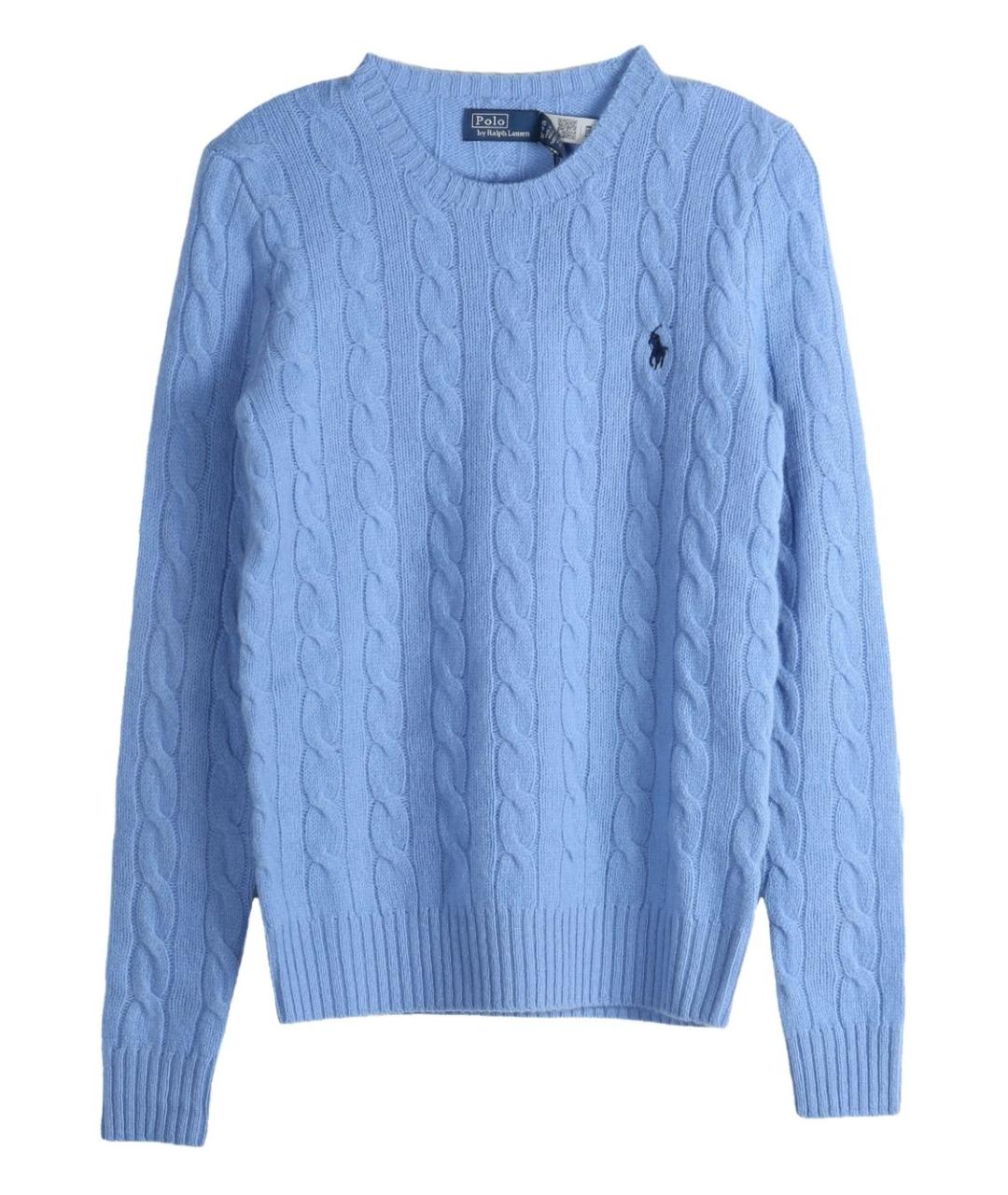 POLO RALPH LAUREN Синий шерстяной джемпер / свитер, фото 1