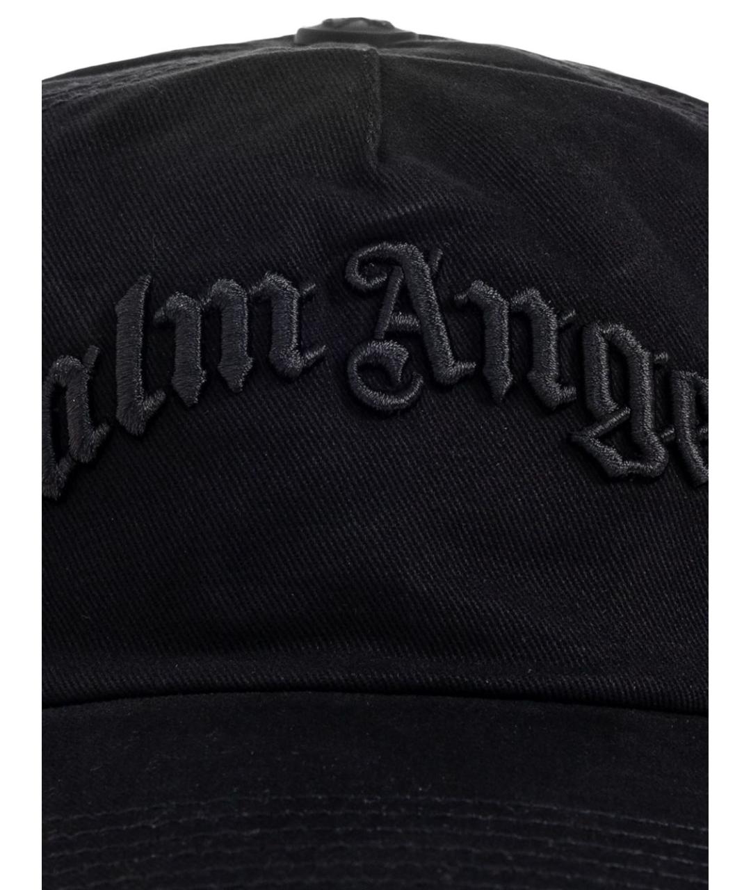 PALM ANGELS Черная хлопковая кепка/бейсболка, фото 2