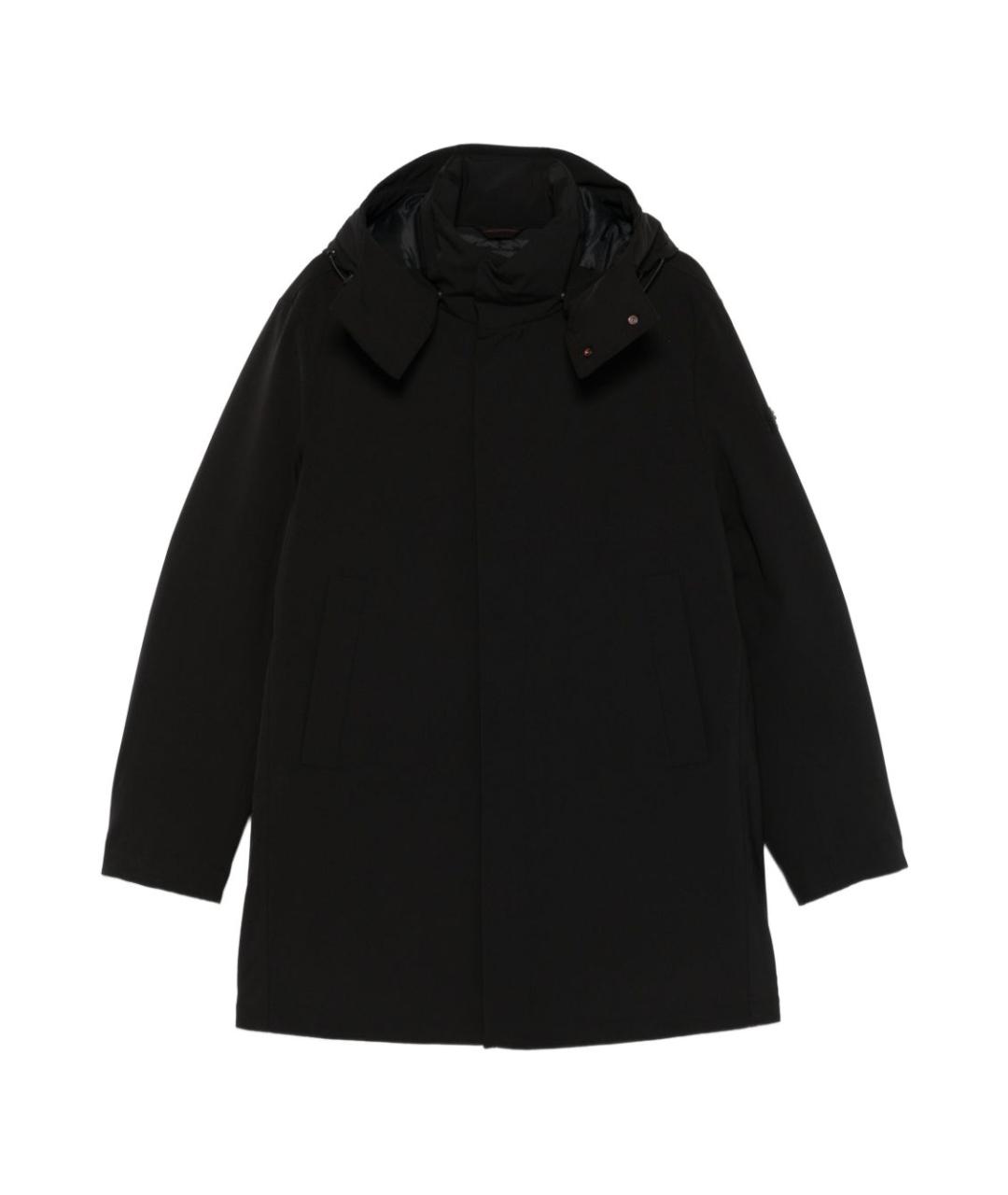 PEUTEREY Черная полиэстеровая куртка, фото 1