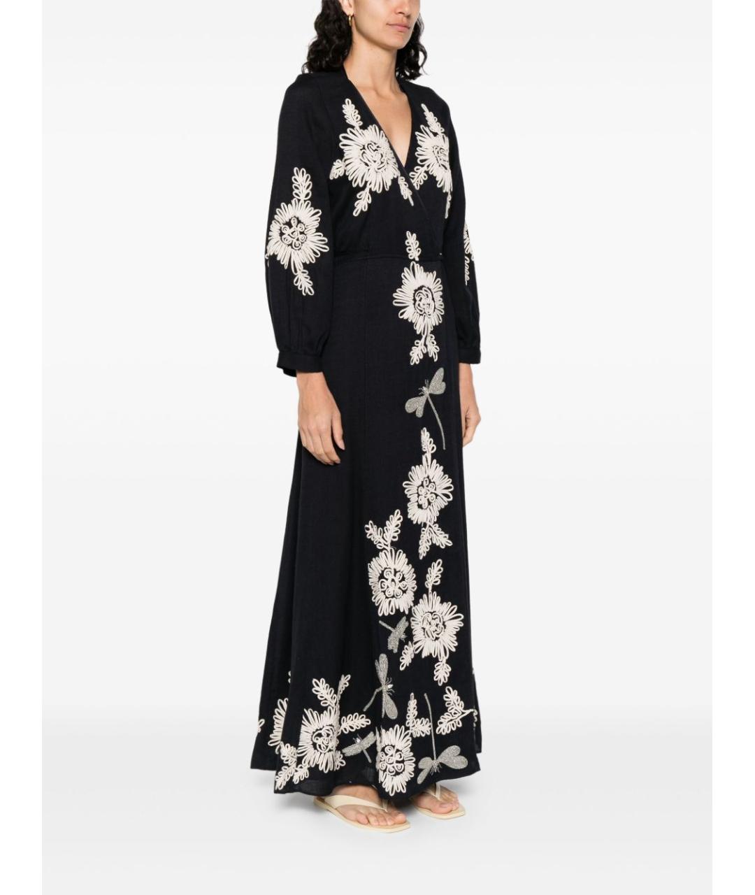 FORTE FORTE Темно-синее хлопковое повседневное платье, фото 3