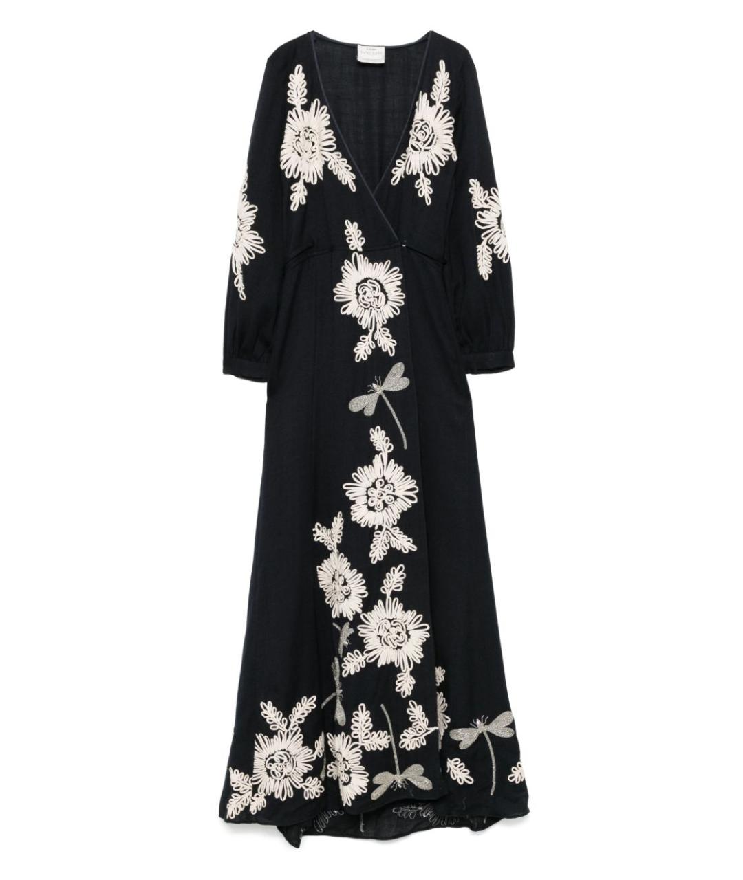 FORTE FORTE Темно-синее хлопковое повседневное платье, фото 1