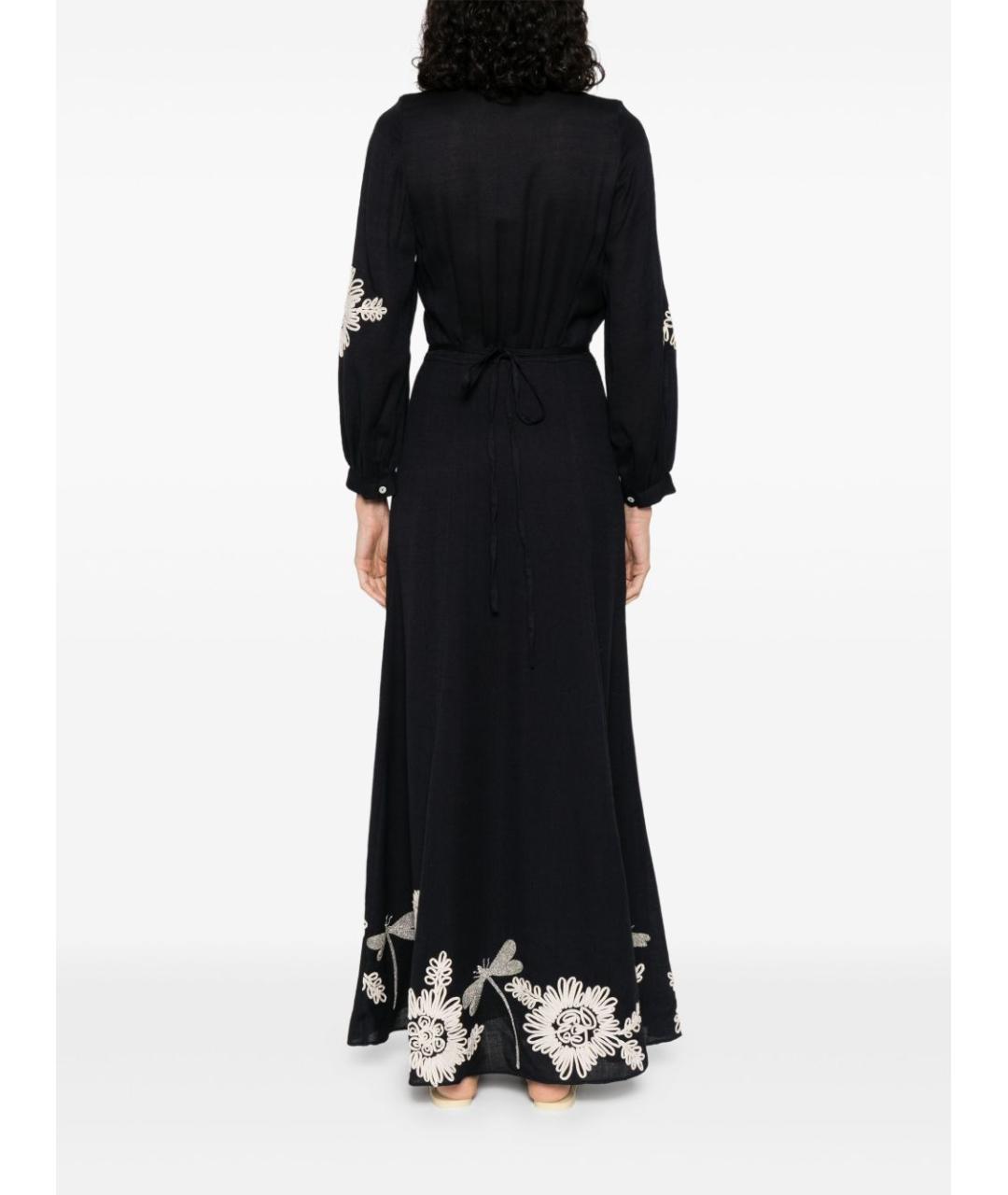 FORTE FORTE Темно-синее хлопковое повседневное платье, фото 2