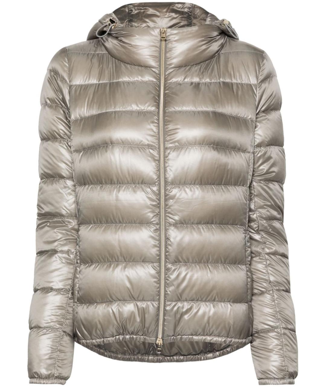 HERNO Серый полиамидовый пуховик, фото 1