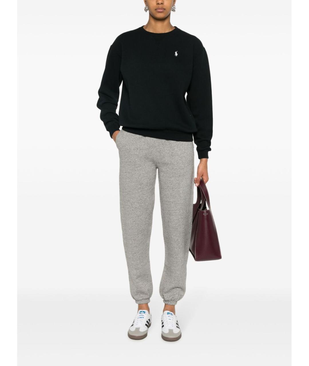 POLO RALPH LAUREN Черный хлопковый джемпер / свитер, фото 5