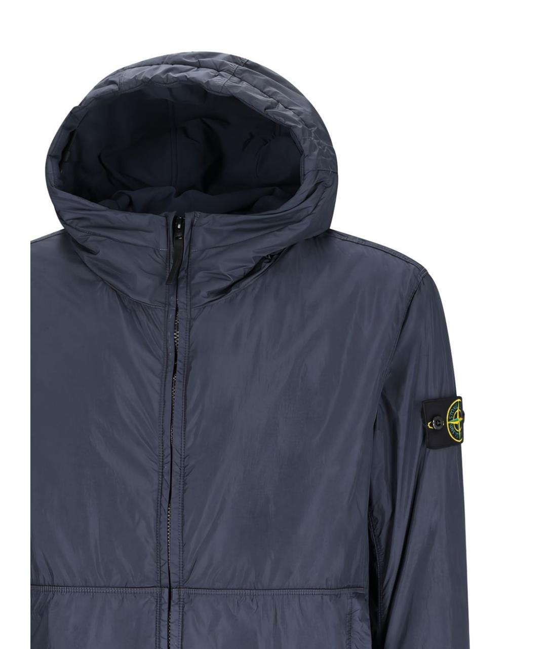 STONE ISLAND Синяя полиамидовая куртка, фото 3