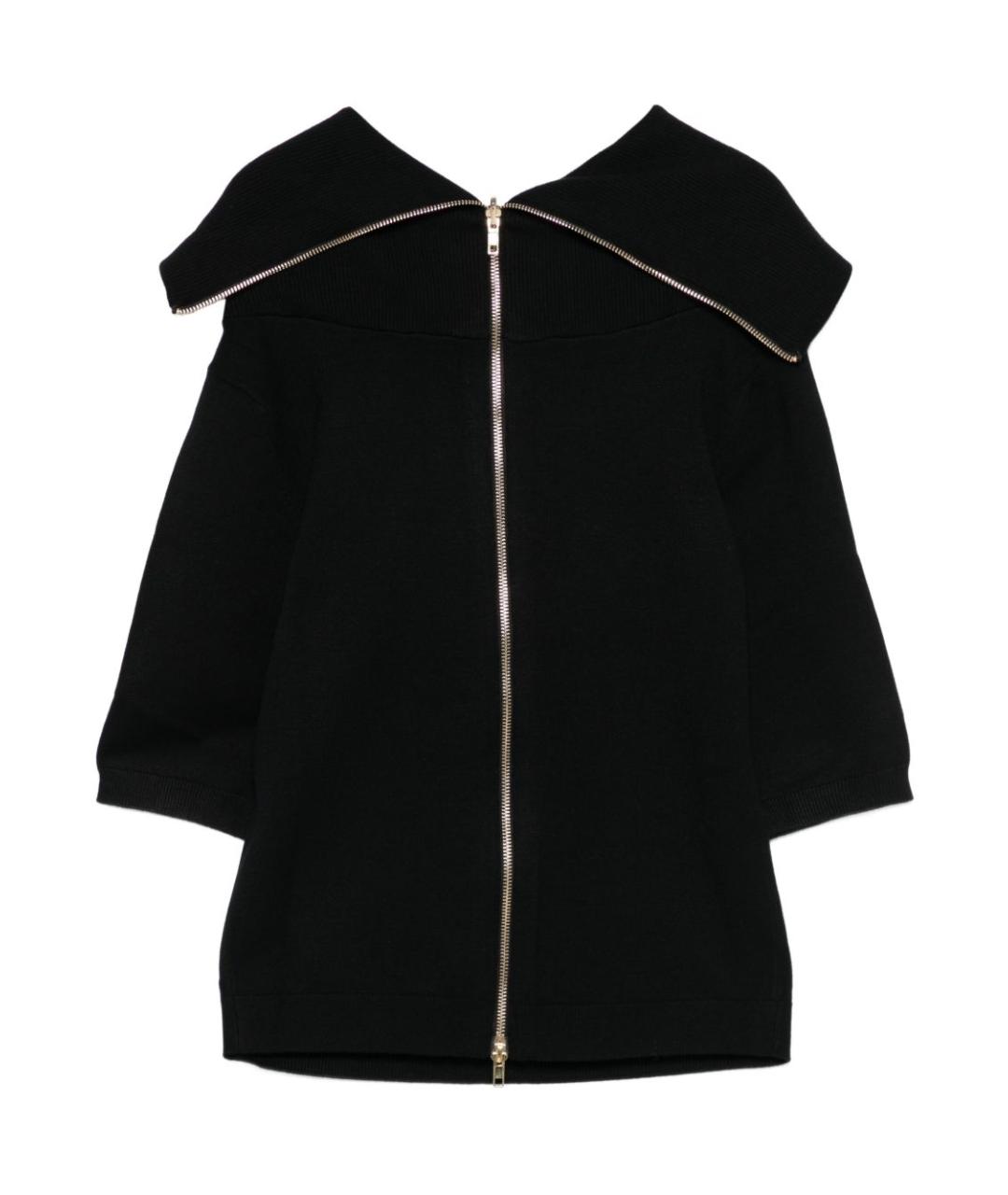 SEMICOUTURE Черный вискозный джемпер / свитер, фото 3