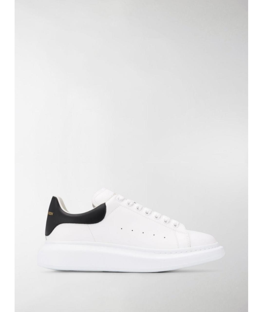 ALEXANDER MCQUEEN Белые кожаные низкие кроссовки / кеды, фото 7