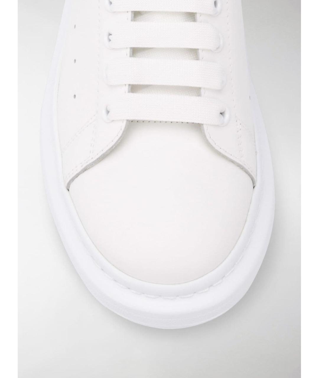 ALEXANDER MCQUEEN Белые кожаные низкие кроссовки / кеды, фото 8