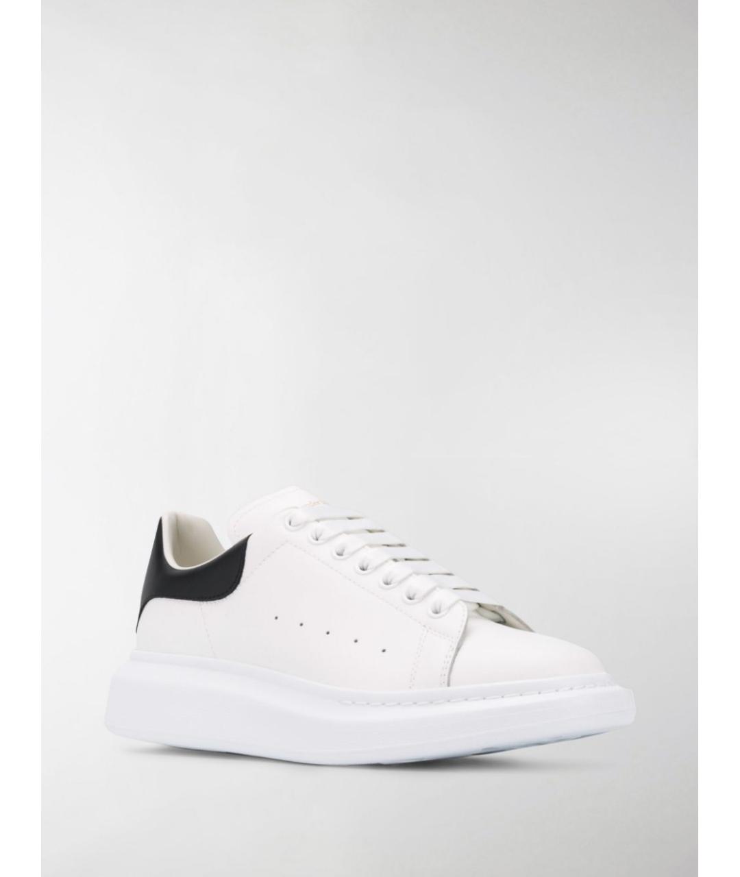 ALEXANDER MCQUEEN Белые кожаные низкие кроссовки / кеды, фото 9