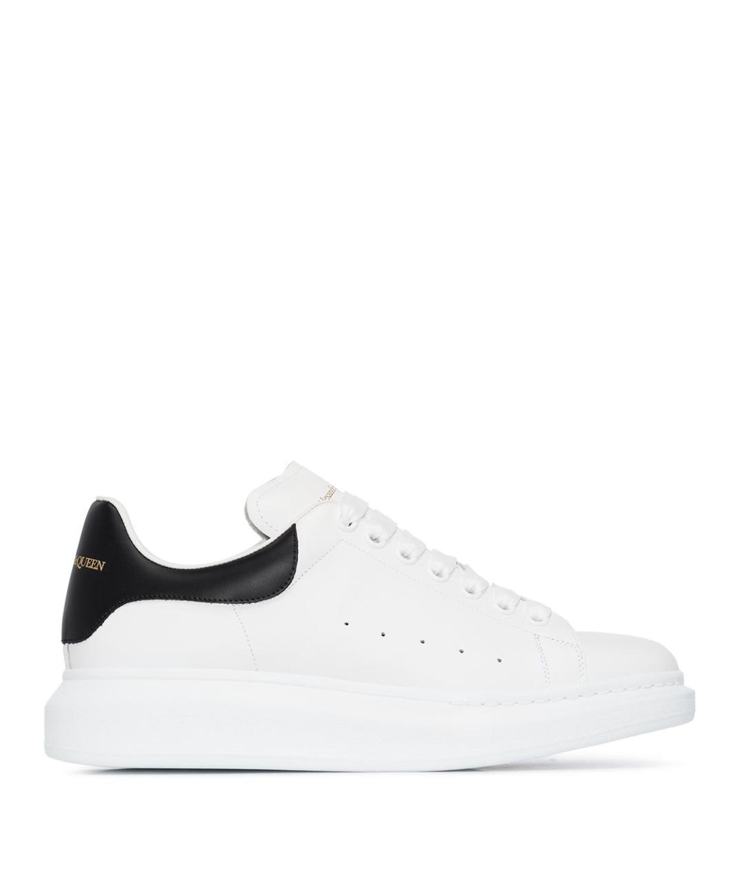 ALEXANDER MCQUEEN Белые кожаные низкие кроссовки / кеды, фото 1