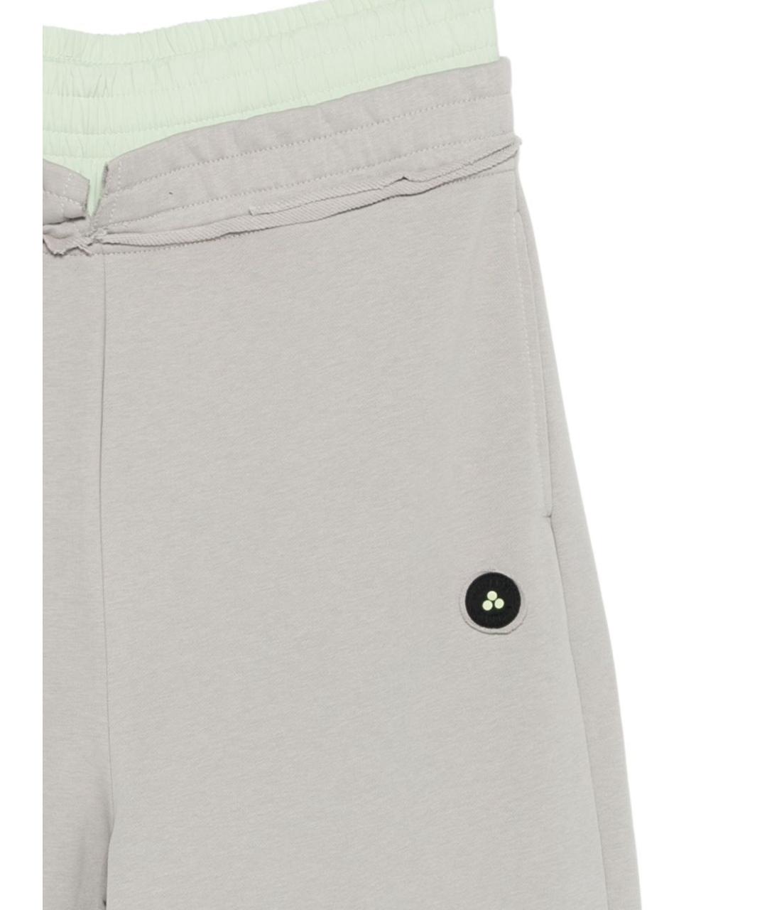PEUTEREY Серые хлопковые спортивные брюки и шорты, фото 2