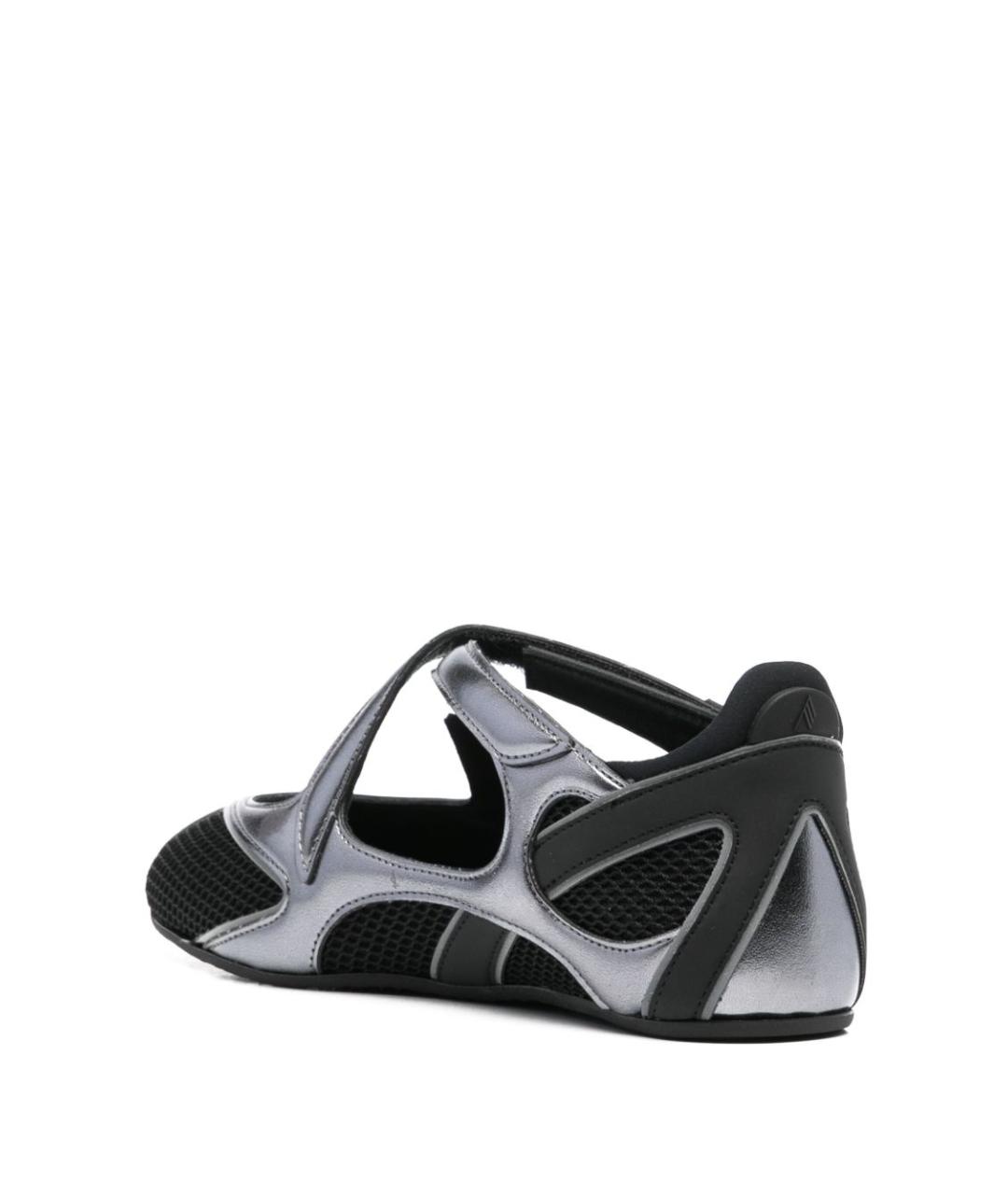 THE ATTICO Черные текстильные балетки, фото 2