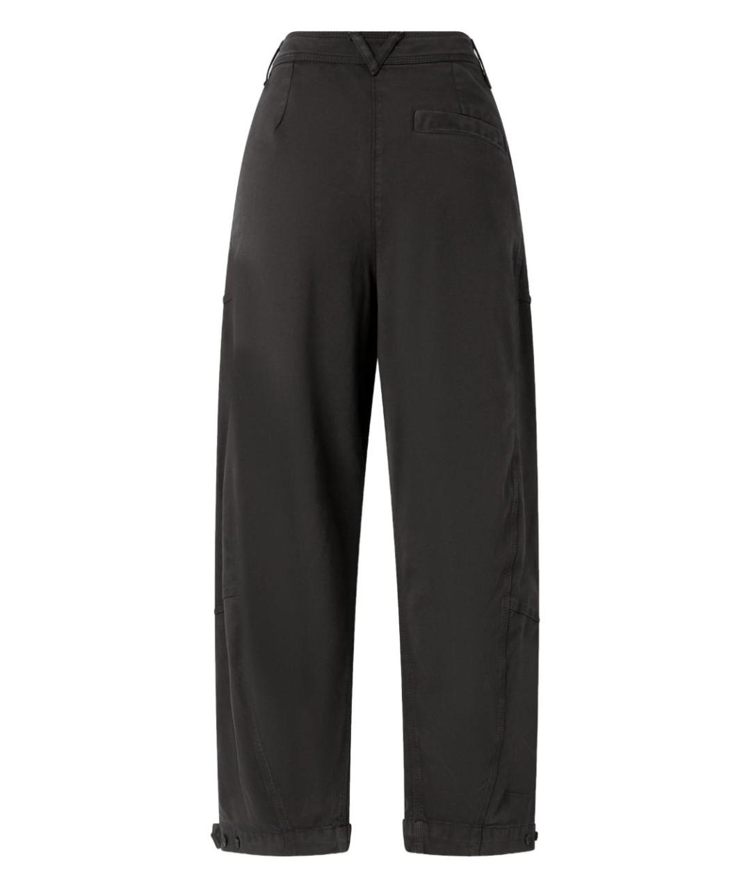 PINKO Коричневые хлопковые брюки широкие, фото 2