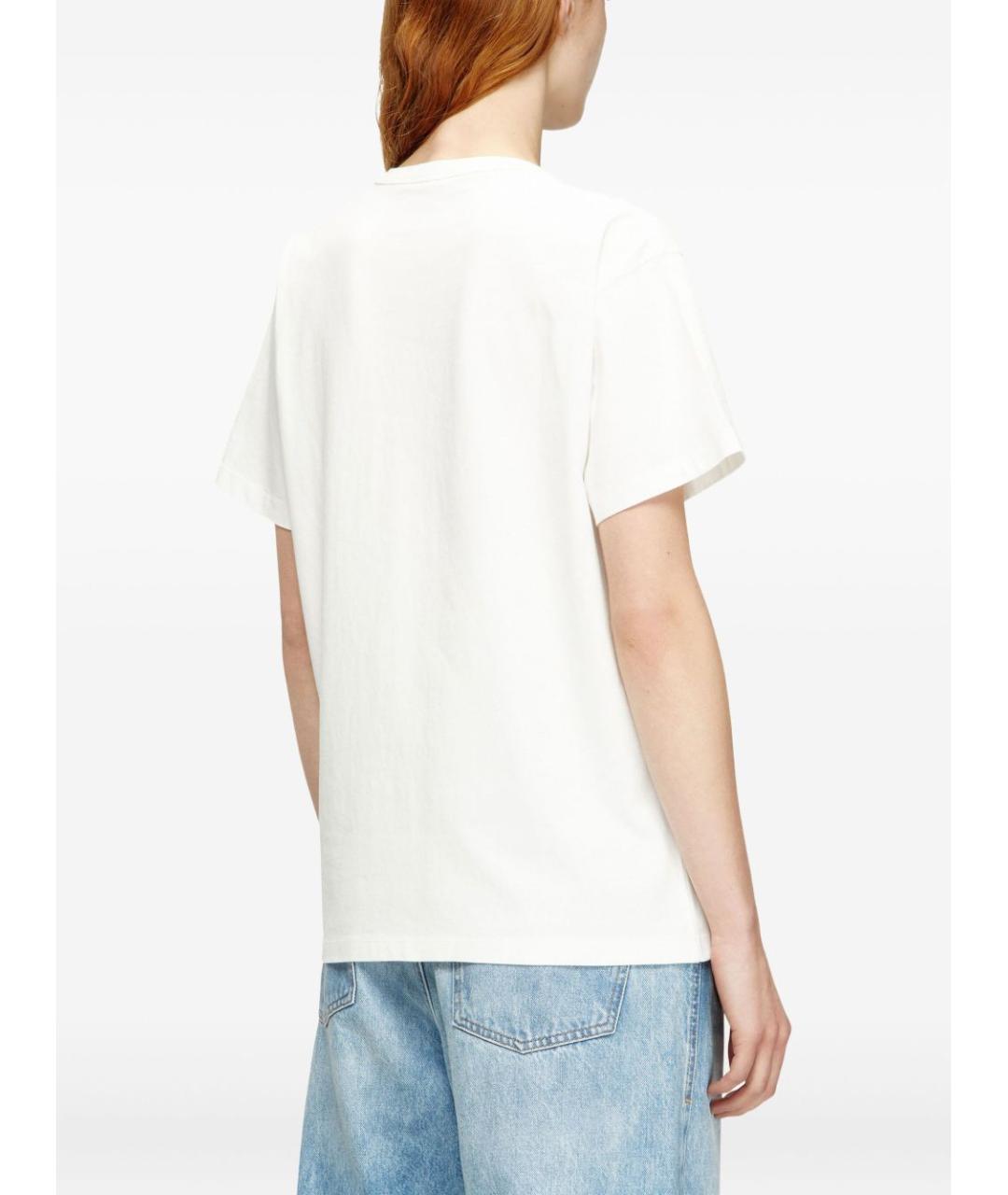 DIESEL Белая хлопковая футболка, фото 3
