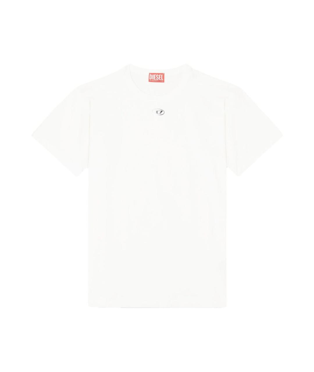 DIESEL Белая хлопковая футболка, фото 1