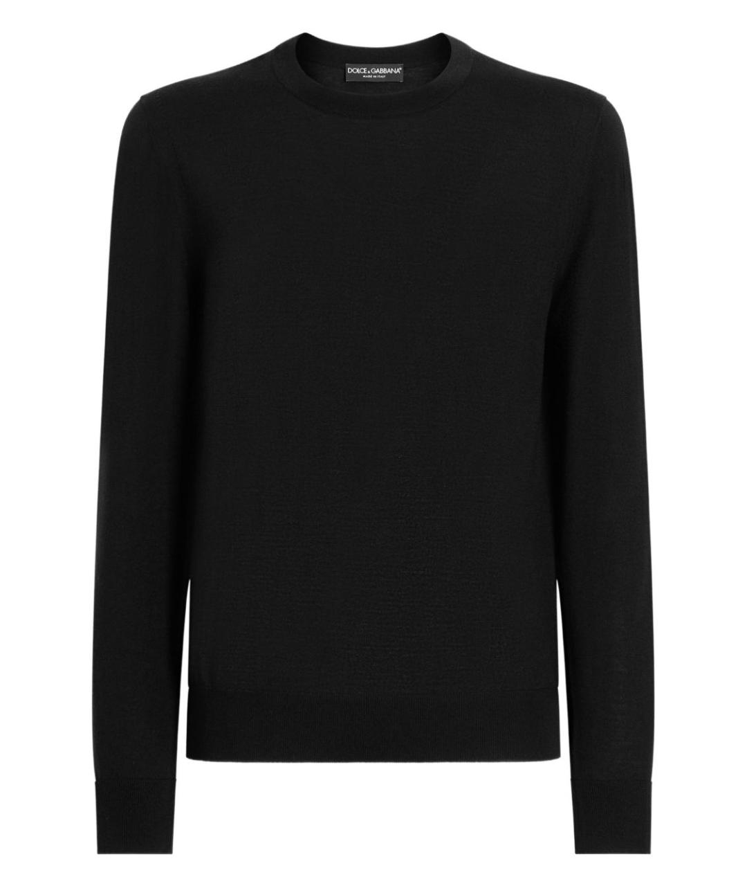 DOLCE&GABBANA Черный шерстяной джемпер / свитер, фото 1
