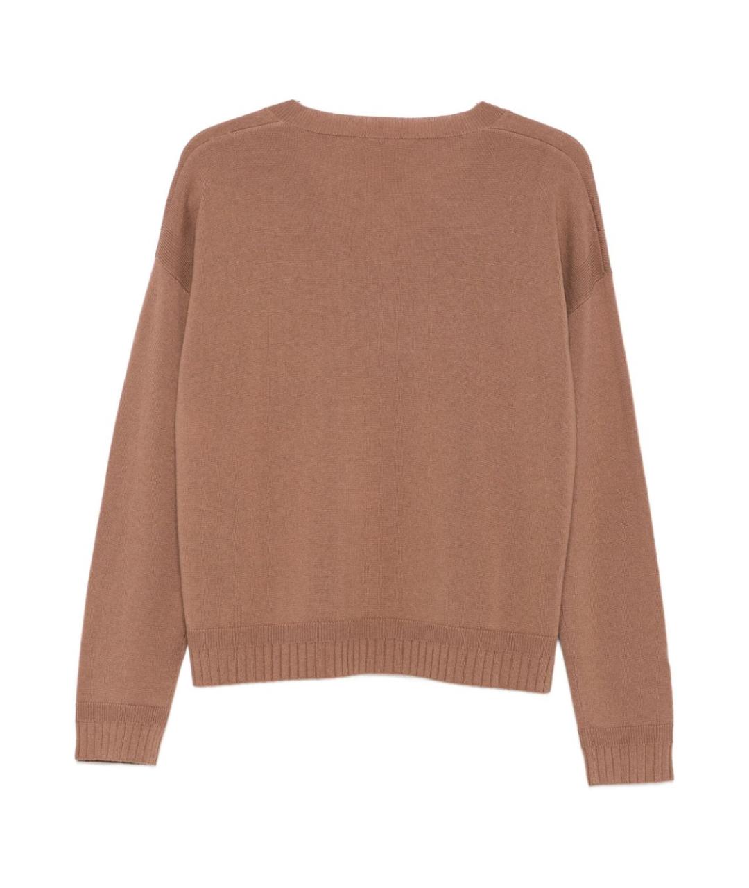 LIU JO Коричневая шерстяная водолазка, фото 2