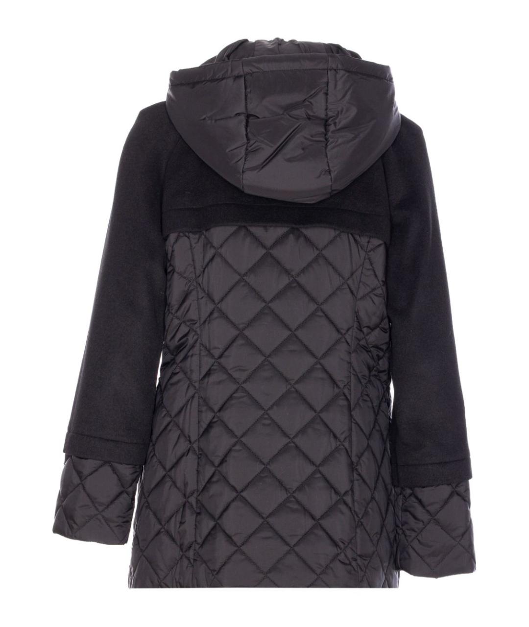 LIU JO Черное полиамидовое пальто, фото 2