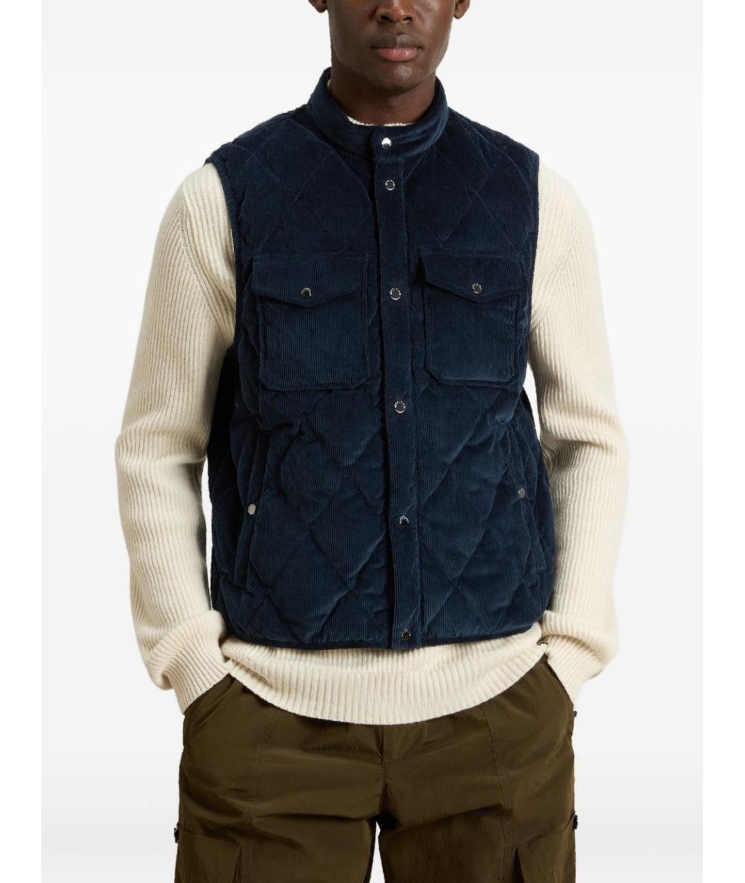 WOOLRICH Синий жилет, фото 2