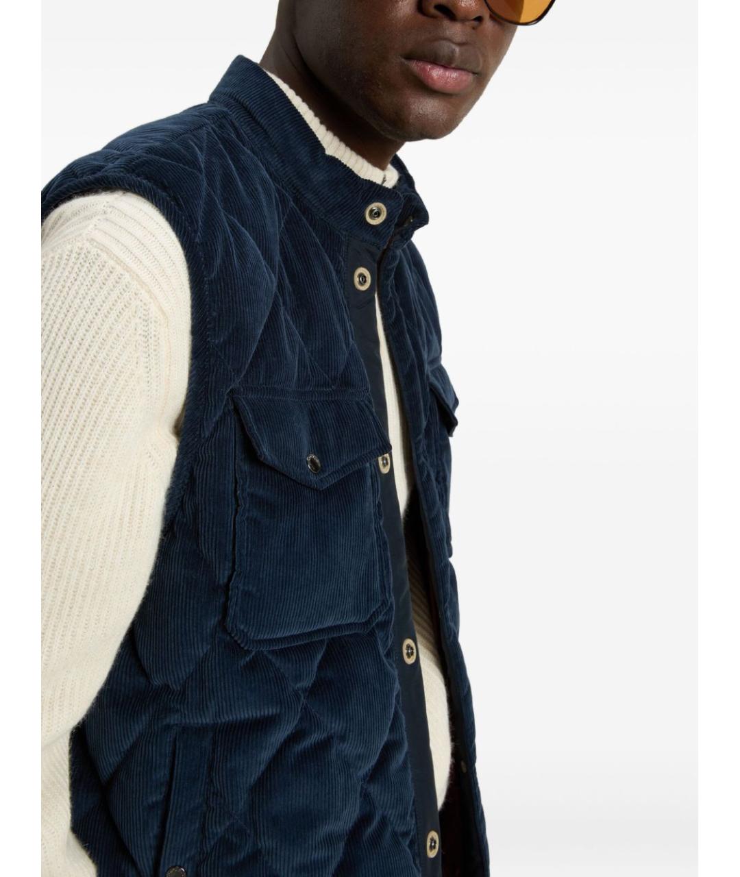 WOOLRICH Синий жилет, фото 3