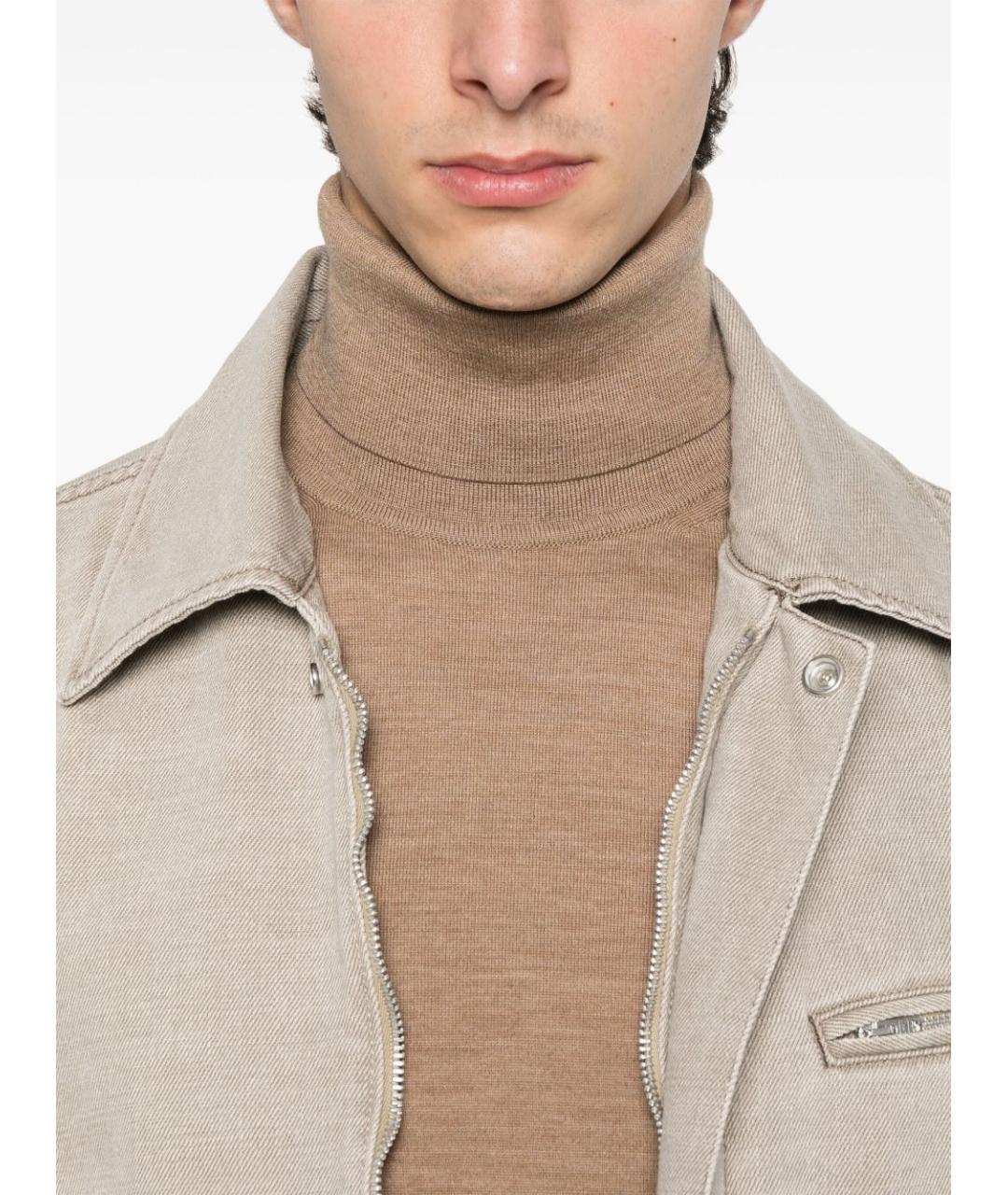 TOM FORD Бежевая шерстяная водолазка, фото 2