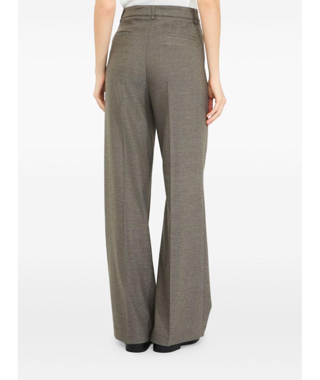 LIU JO Серые полиэстеровые прямые брюки, фото 6