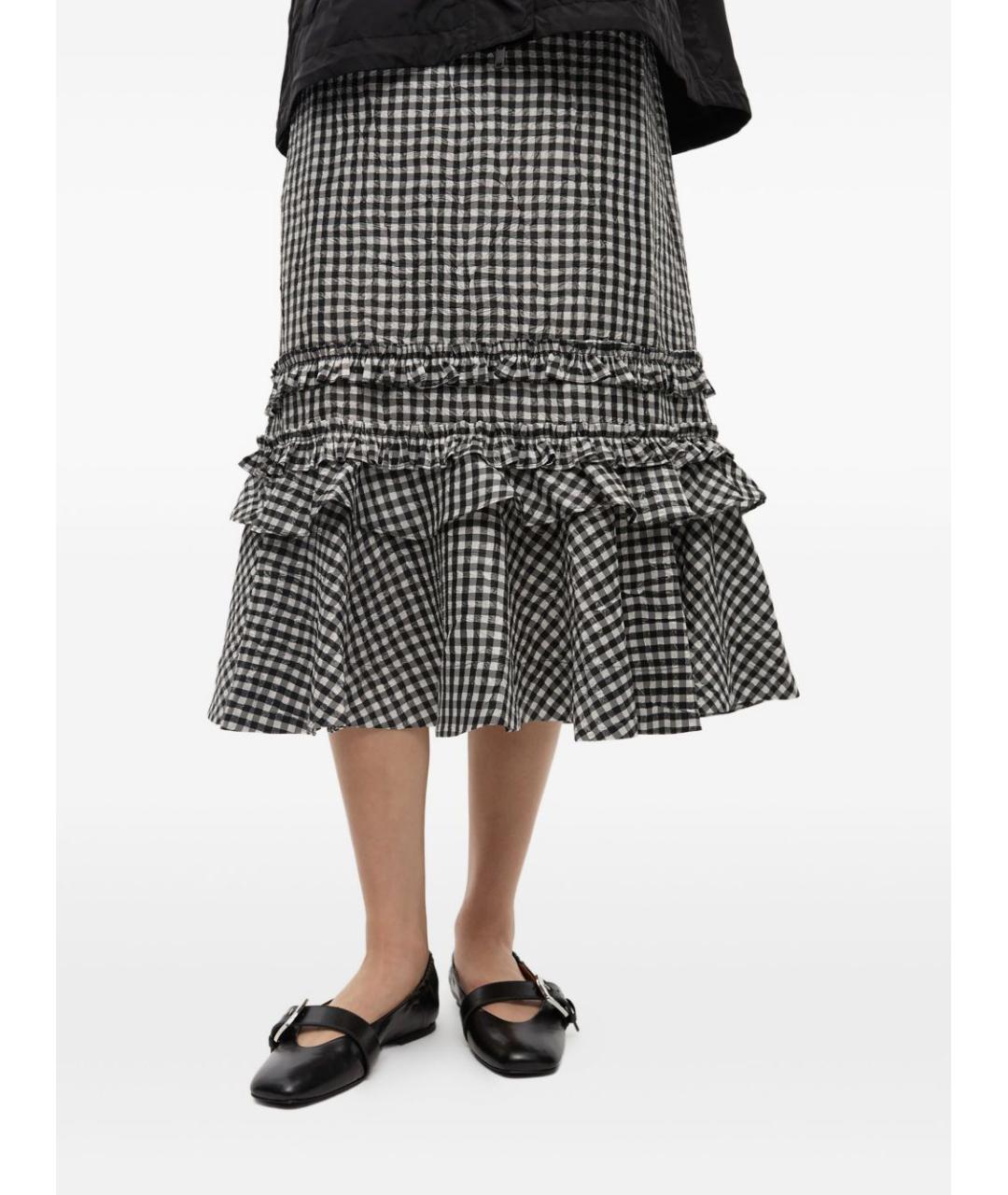 GANNI Черные кожаные балетки, фото 3