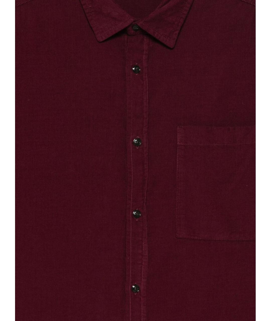 WOOLRICH Бордовая хлопковая классическая рубашка, фото 3
