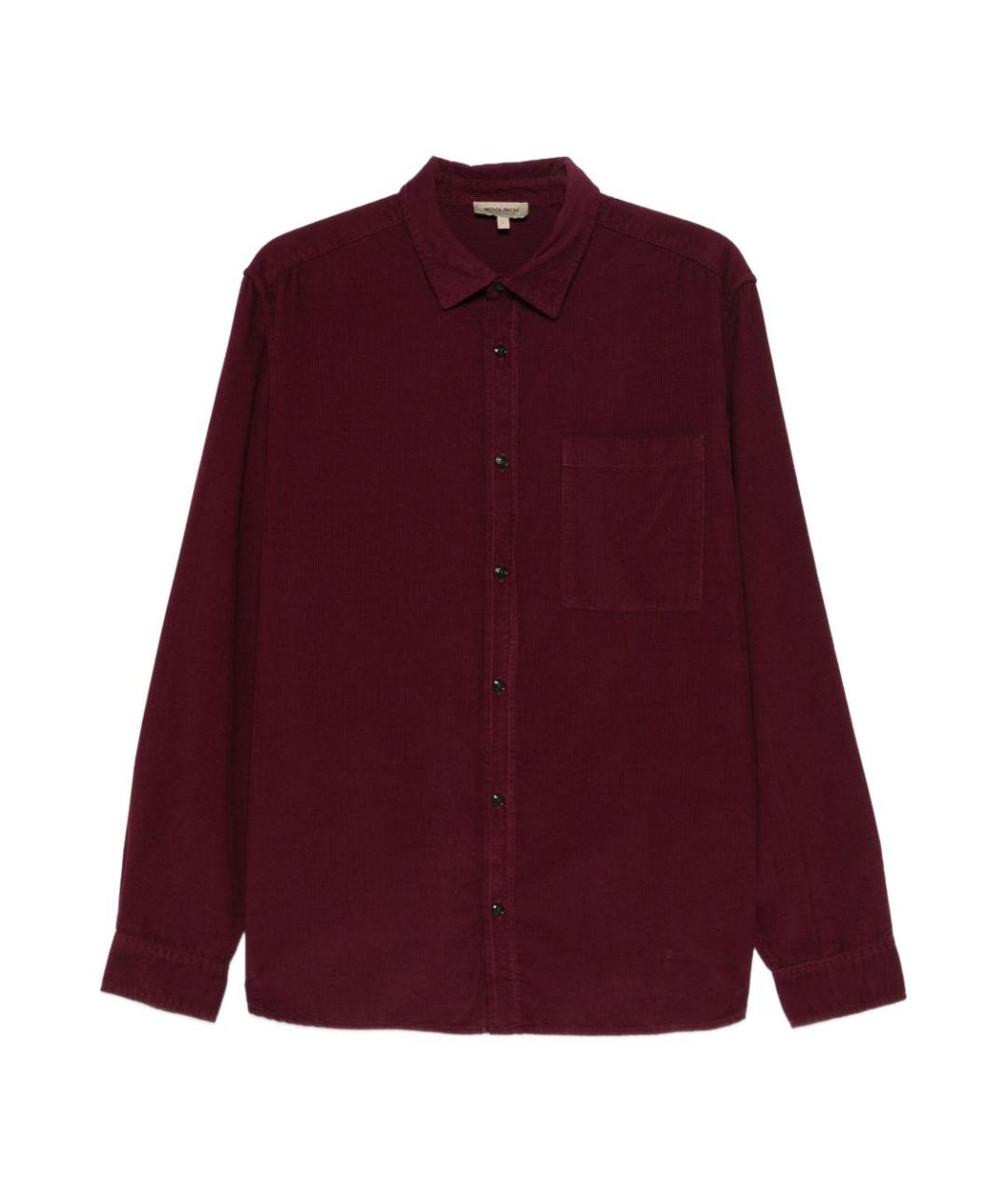 WOOLRICH Бордовая хлопковая классическая рубашка, фото 1