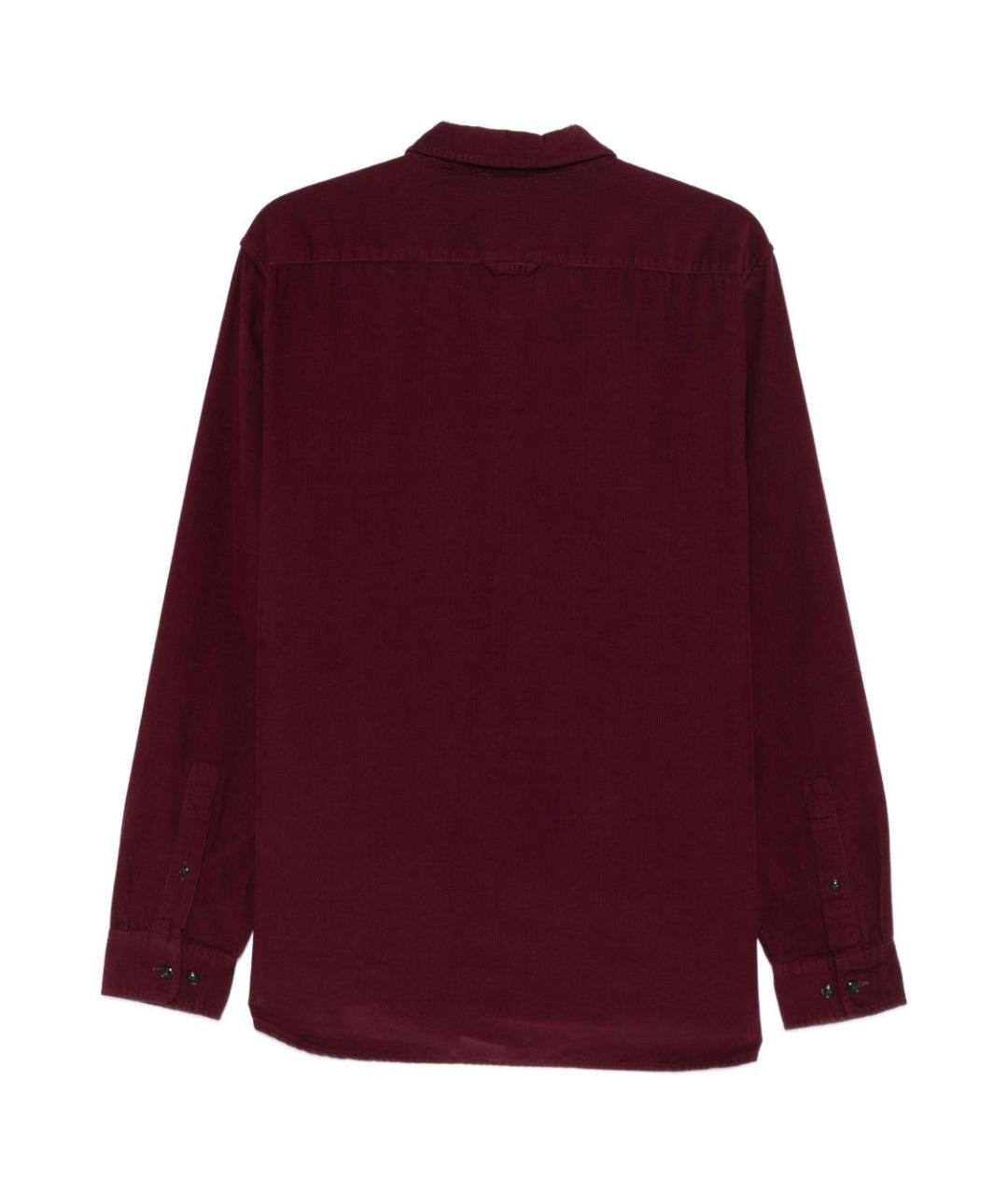 WOOLRICH Бордовая хлопковая классическая рубашка, фото 2